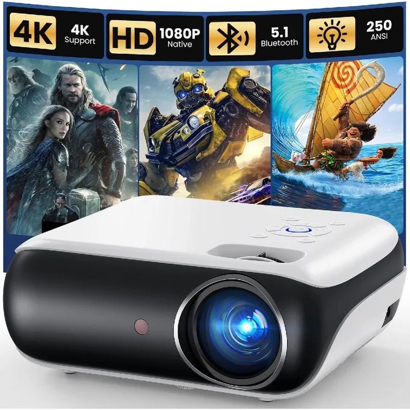 4K Projector, Bluetooth Home T - Home Cinema Movies recension och pris