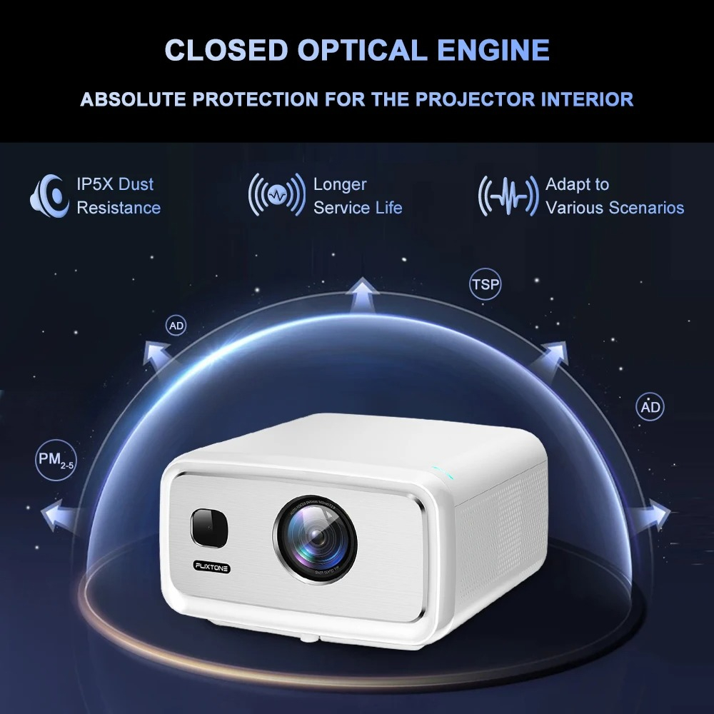 FlixTone D10S 4000 ANSI Full H - Home Cinema Movies recension och pris