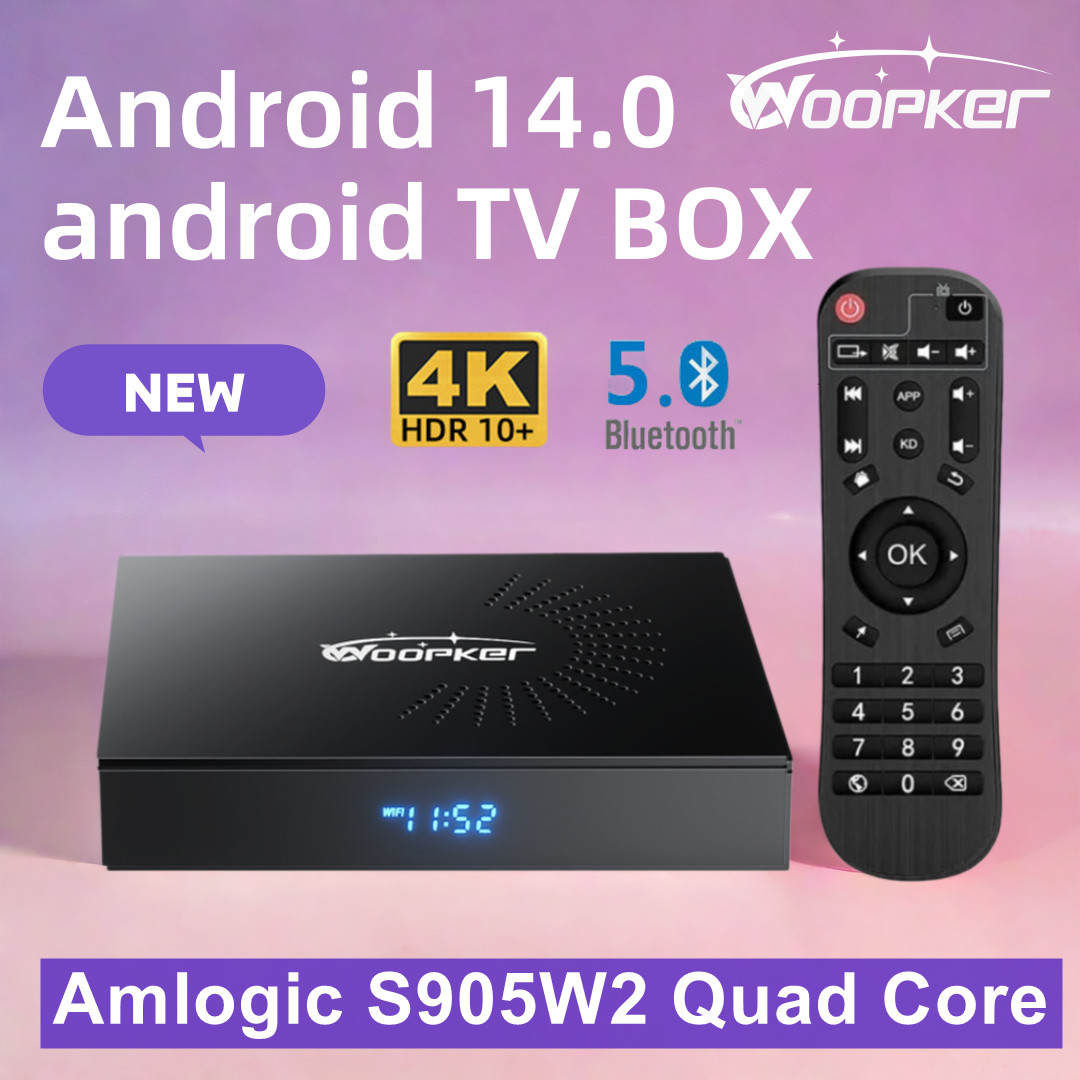 Woopker KW2 Android 14 TV Box  - Home Cinema Youtube recension och pris
