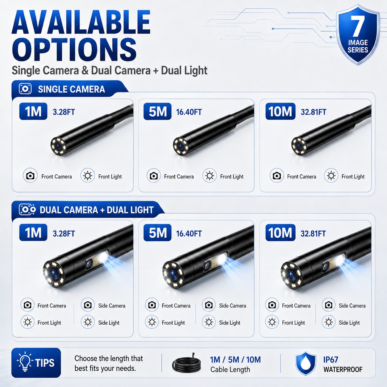 10M/33FT Long Cable Dual Camer - Home Cinema Led recension och pris