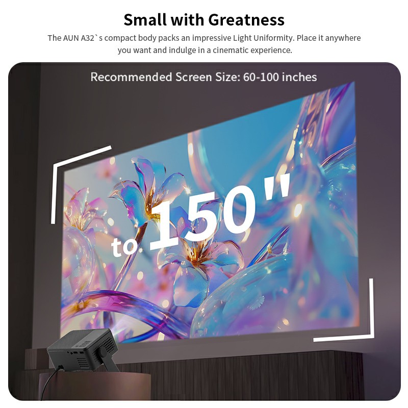 AUN A32 Pro Android 13 Project - Home Cinema Movies recension och pris