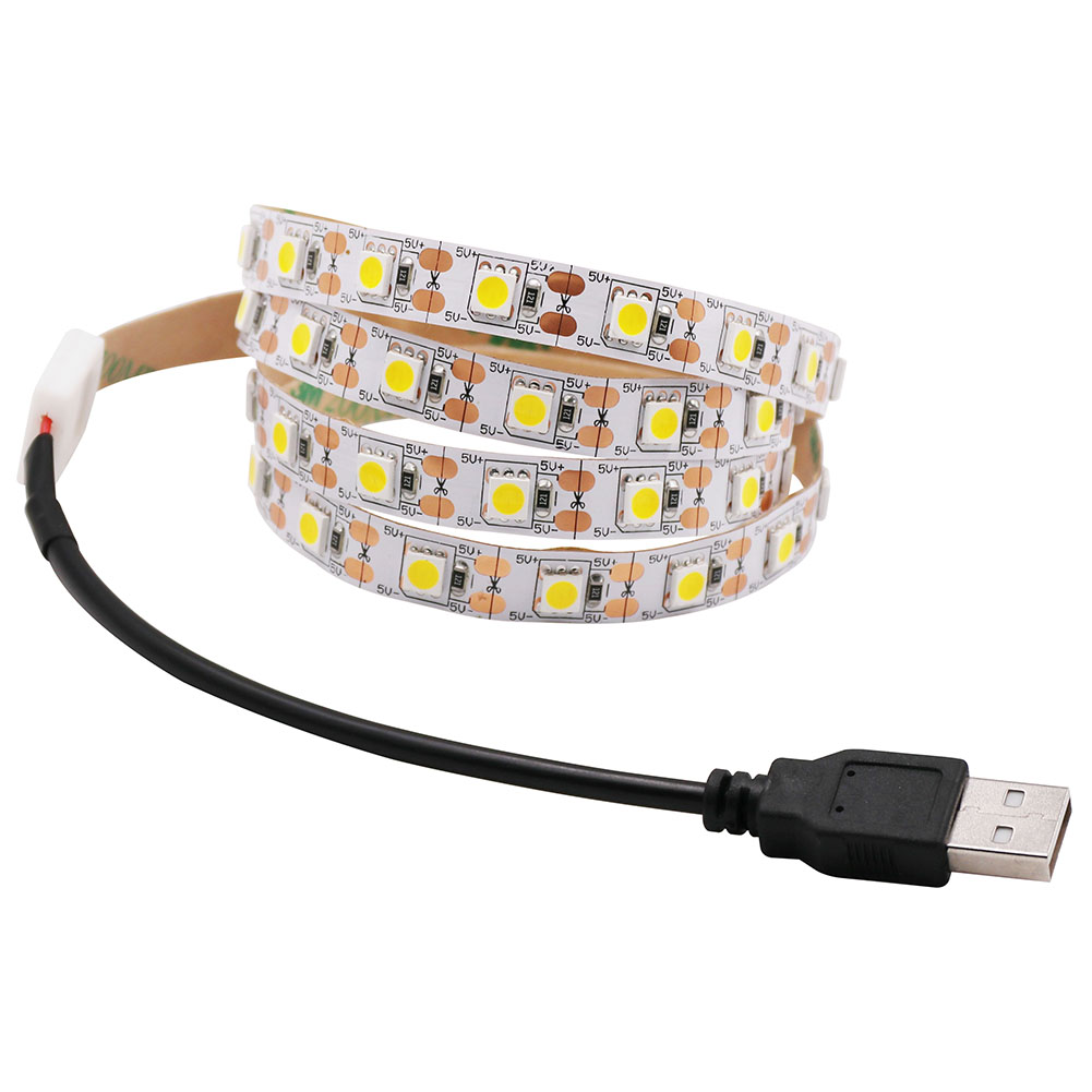 5V USB LED Strip 5050 Cold whi - Ambient Light Strip Tv recension och pris