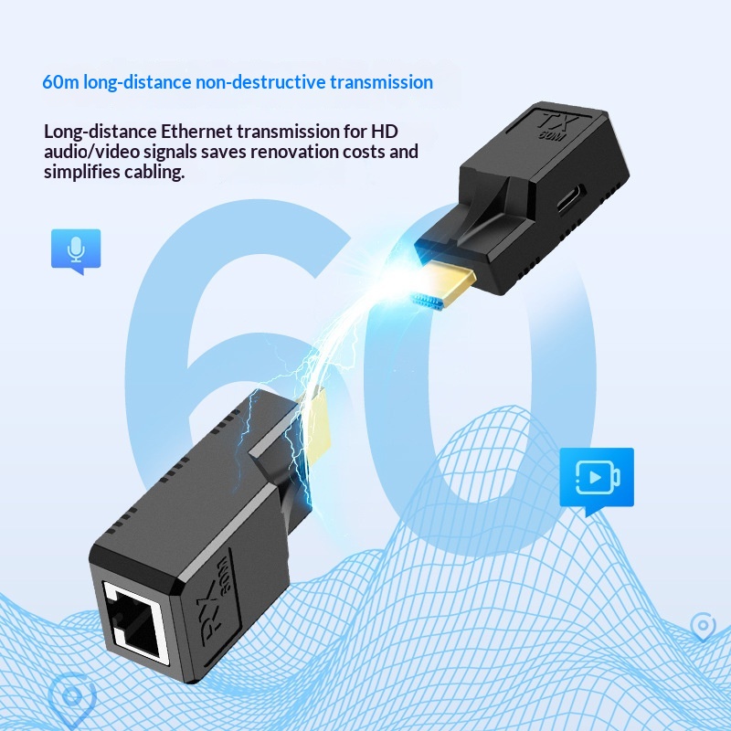 60M HDMI RJ45 Extender HDMI-co - Home Cinema Apple recension och pris